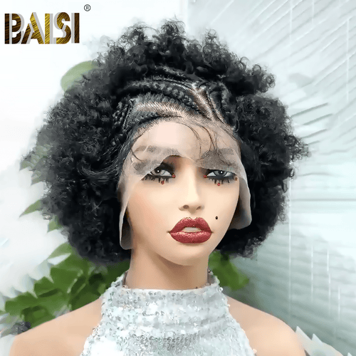 BAISI HAIR Braided Wig BAISI Synthetic Afro Braids Hair Wig