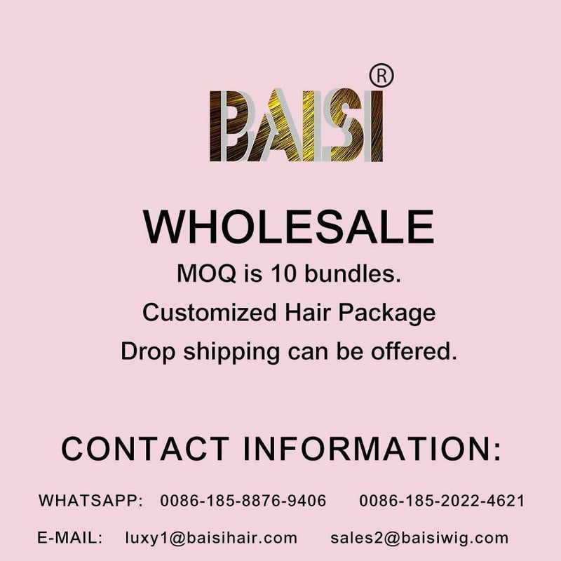 BAISI Color 1B/4/30# Body Wave Top Quality Customized Wig - BAISI HAIR