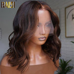 hairbs Customized Wig BAISI Honey Brown Wavy BoB Wig