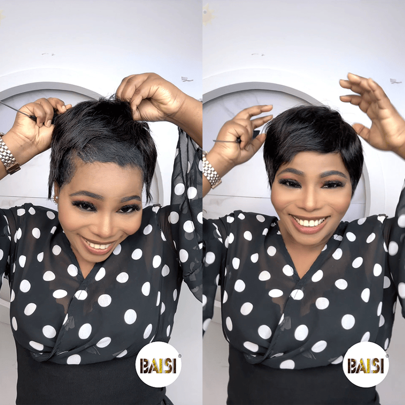 BAISI Pixie 13X4 Lace Short Cut For Black Women – BAISI HAIR
