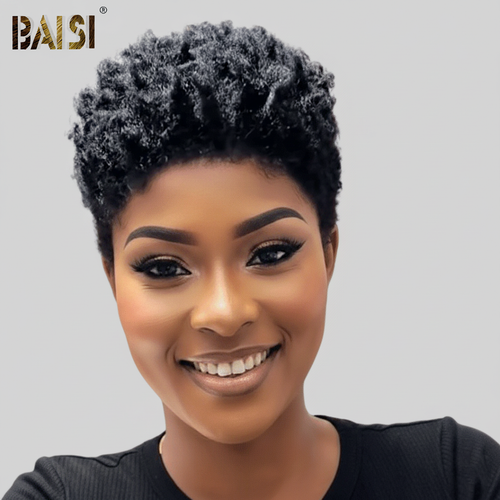 Baisi-Machine_made_pixie_short_cut_glueless_hair-Black_color-100_human_hair_for black women-pixie short cut wig-natural color wig-put on and go wig