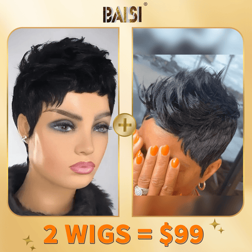 BAISI HAIR 2WIGS Baisi 2 Short Pixie Cut Wigs Deal