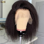 BAISI HAIR BOB Wig BAISI Kinky Straight Bob Wig 100% Human Hair
