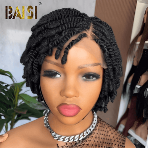 BAISI HAIR Braided Wig BAISI Sexy Braided Short Lace Wig
