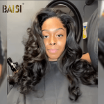 BAISI HAIR Frontal Lace Wig BAISI Bouncy Wavy Lace Wig