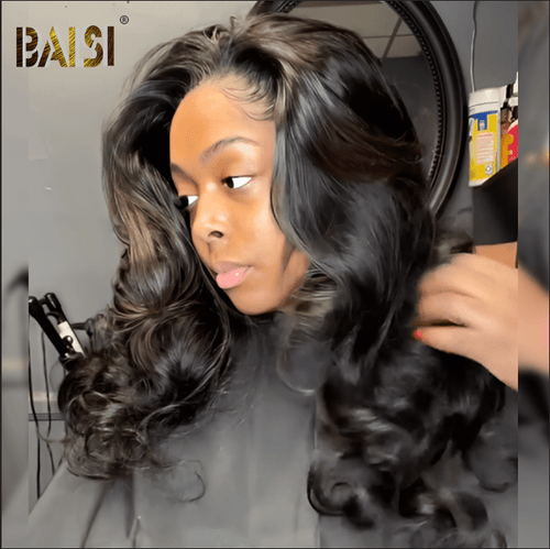 BAISI HAIR Frontal Lace Wig BAISI Bouncy Wavy Lace Wig