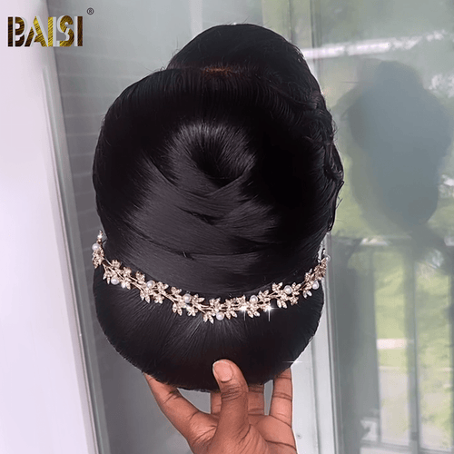 BAISI HAIR Frontal Lace Wig BAISI Charming Updo Ponytail Style Lace Wig For Wedding
