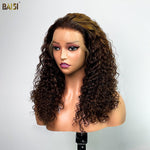 BAISI HAIR Frontal Lace Wig BAISI Double Drawn Highlight Curly Lace Wig