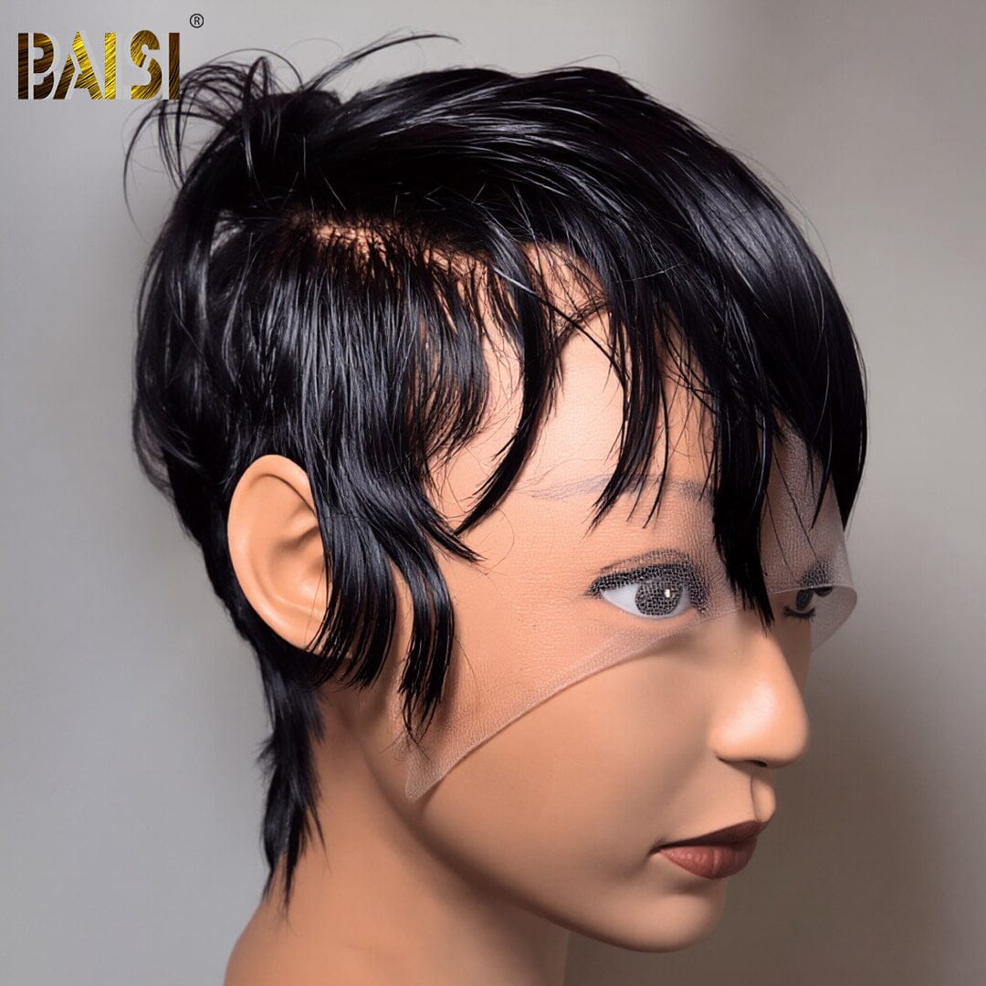 BAISI Full Lace Side Part Bleached Knot Short Cut Wig – BAISI HAIR