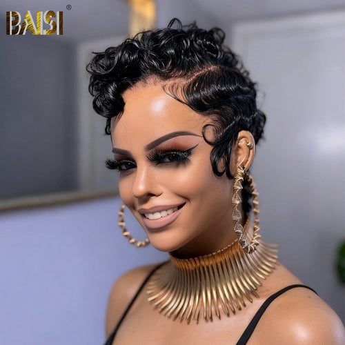 BAISI HAIR full lace wig BAISI Full Lace Wig Fashion Curly Wig For Black Women