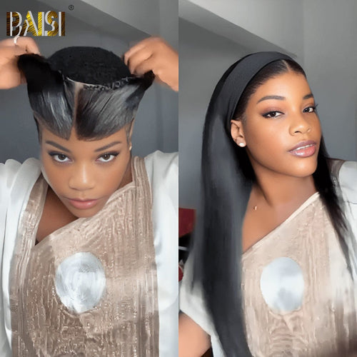 Baisi hair Lace Frontal With Braids BAISI Natural Black Lace Frontal Braid
