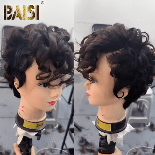 BAISI HAIR Pixie Cut Wig BAISI 13x4 Sexy Quick Wave Short  Lace Wig