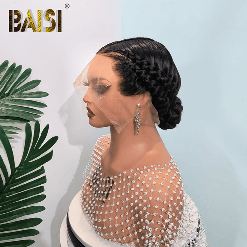 BAISI HAIR Pixie Cut Wig BAISI Cute Full Lace With Braid Wig