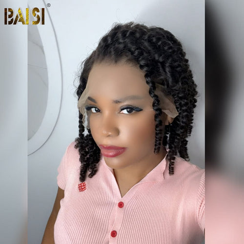 BAISI HAIR Pixie Cut Wig BAISI Full Lace Sexy Braided Short Wig