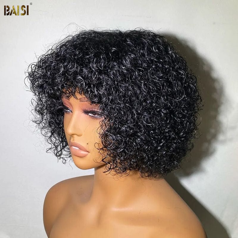 BAISI HAIR Pixie Cut Wig BAISI Lightweight Bouncy Machine Made Wig With Bang
