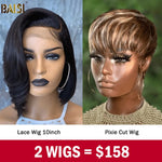 BAISI HAIR Pixie Cut Wig wig deal A BAISI Mixed Pixie Cut Fringe Wig