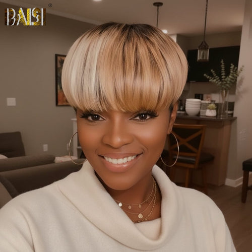 BAISI HAIR topper BAIS Cute Straight Partial Topper(Not A Wig) For Black Women