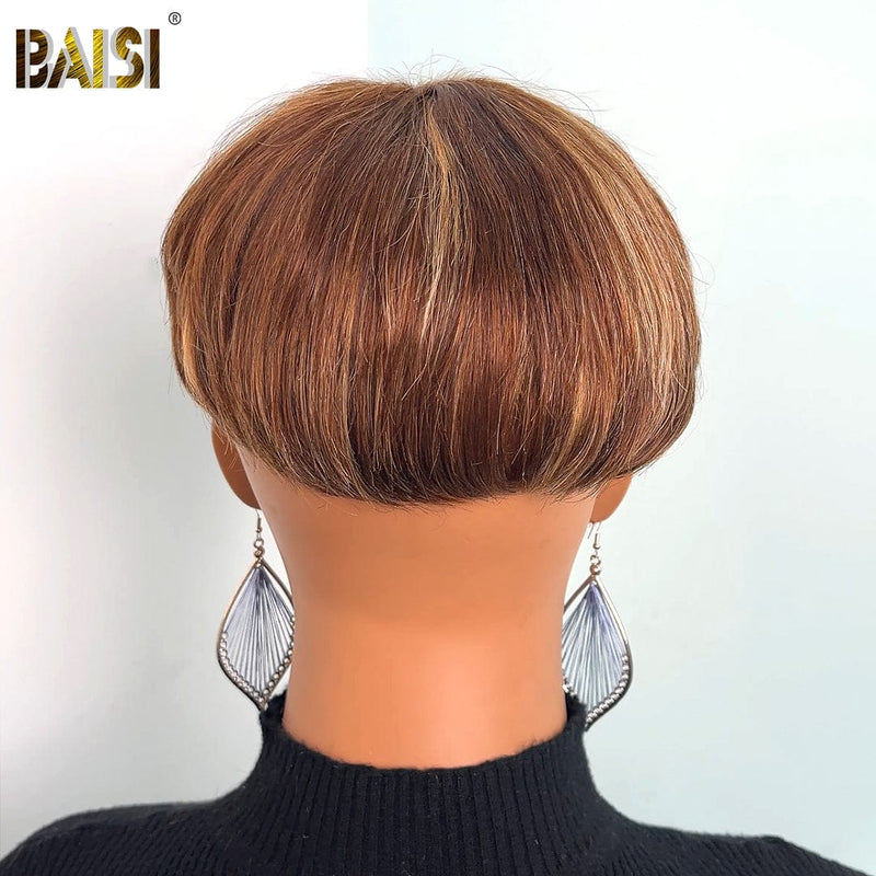 BAISI Brown Mix Straight Partial Topper Unit( NOT A WIG) – BAISI HAIR