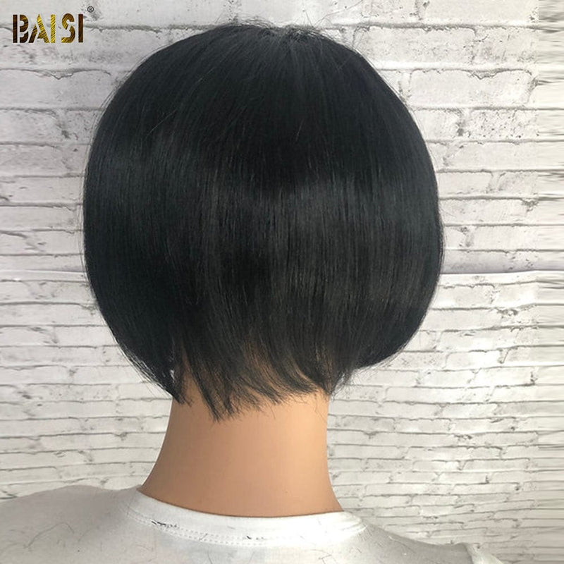 BAISI HAIR topper BAISI Natural Black Partial Topper With Bang(Not A Wig)
