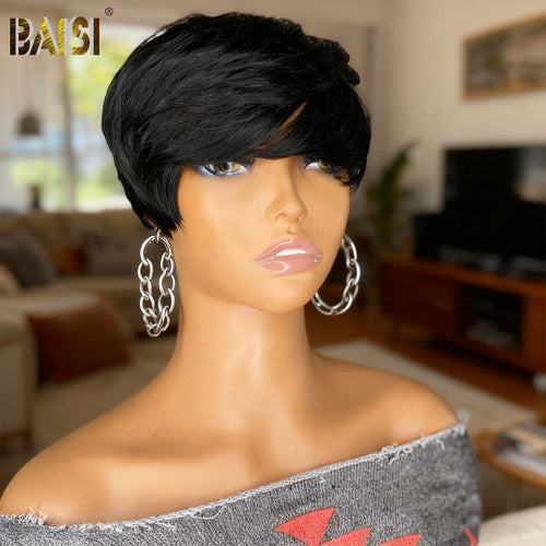 BAISI HAIR topper Same As Pics BAISI Cute Straight Partial Topper(Not A Wig) For Black Women