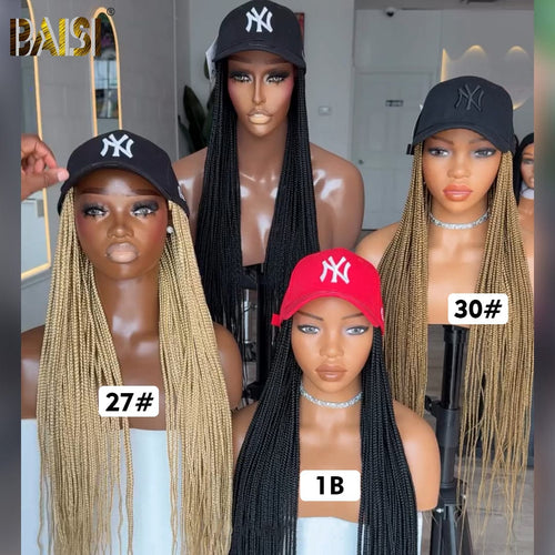 braided wig Braided Wig BAISI Sexy Long Braided Wig With Cap For Black Women