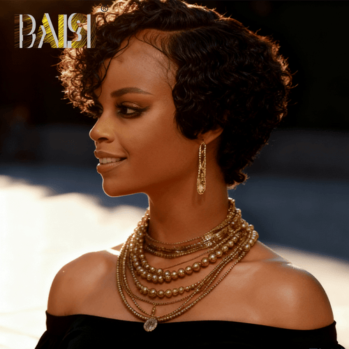 CHINA BOB Wig BAISI 13X4 Lace Fashion Curly Short BoB Wig