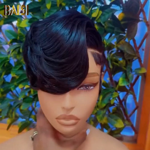FULL LACE WIG Pixie Cut Wig BAISI Full Lace Already Styled Side Part Wig
