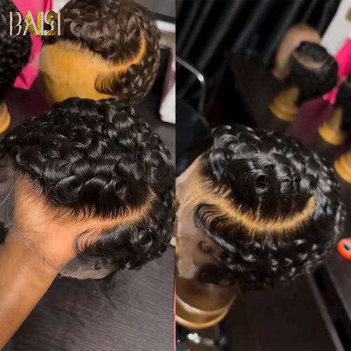 FULL LACE WIG Pixie Cut Wig BAISI Full Lace Stunning Side Part Perfect Cut Style Wig