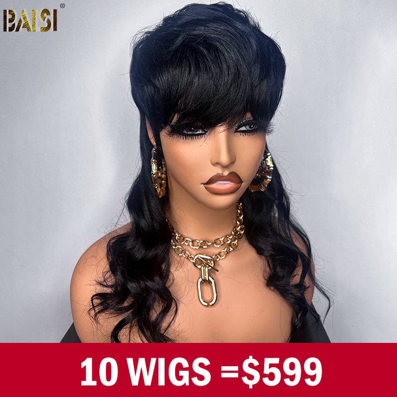 hairbs $100 wig 10 pcs BAISI Mullet Wig Wholesale Deal No.1