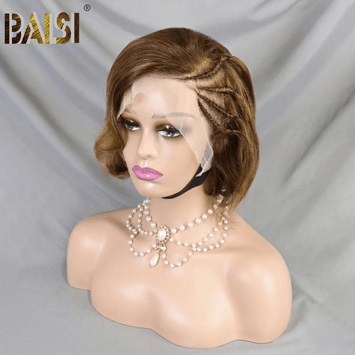 hairbs $100 wig #4/30 BAISI Color Short Wig With Braid