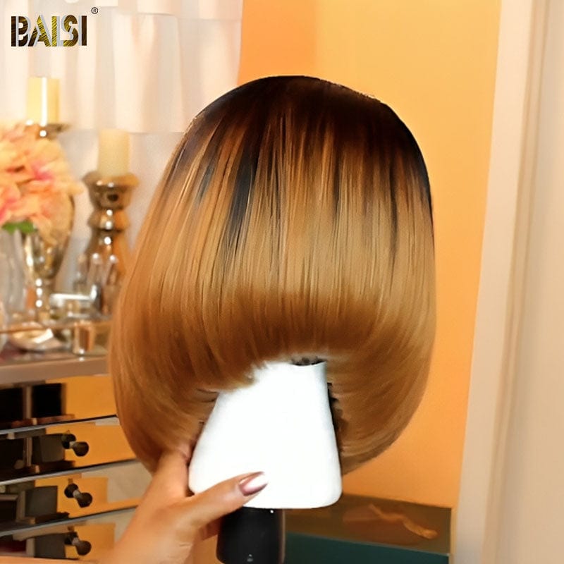 hairbs $100 wig BAISI Ombre Honey Blonde Short Bob Wig