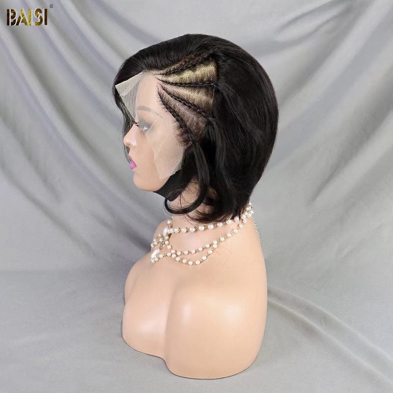 hairbs $100 wig BAISI Short Wig With Braid