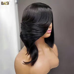 hairbs $100 wig one wig BAISI Fashion Side part Frontal Bob Wig