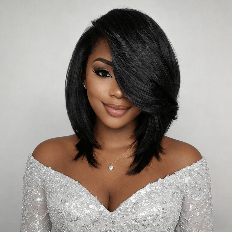 BAISI 4X4 Lace Red Side Part Sexy BoB Wig – BAISI HAIR