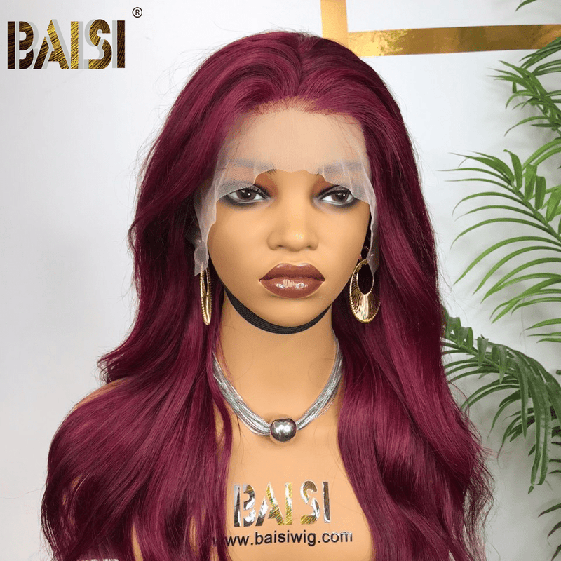 hairbs Customized Wig BAISI Purple Wavy Lace  Wig