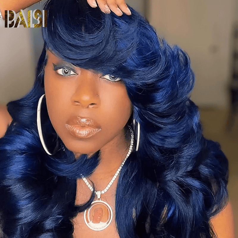 hairbs Customized Wig BAISI Shining Blue Body Wave Wig