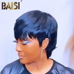 hairbs mullet BAISI Sexy Short Mullet Glueless Wig