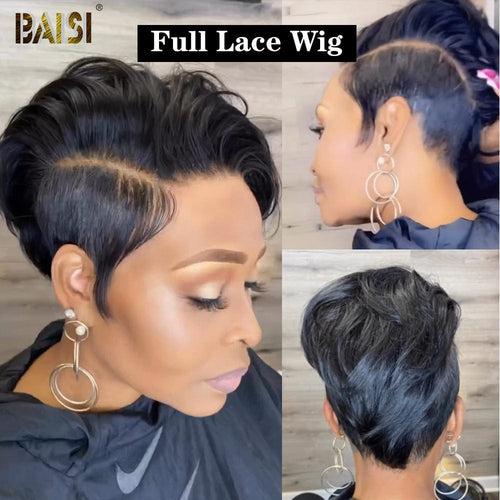 hairbs Pixie Cut Wig BAISI Full Lace Pixie Cut Wig