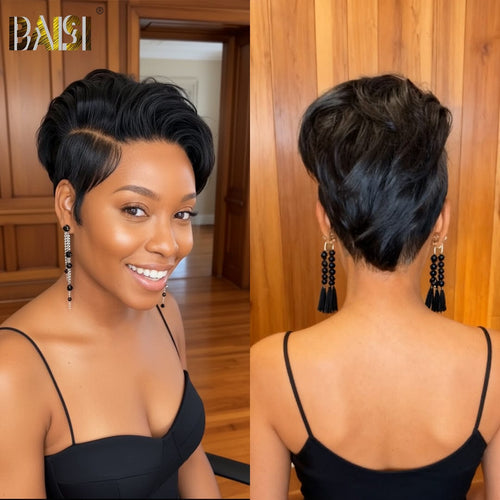 hairbs Pixie Cut Wig BAISI Full Lace Pixie Cut Wig