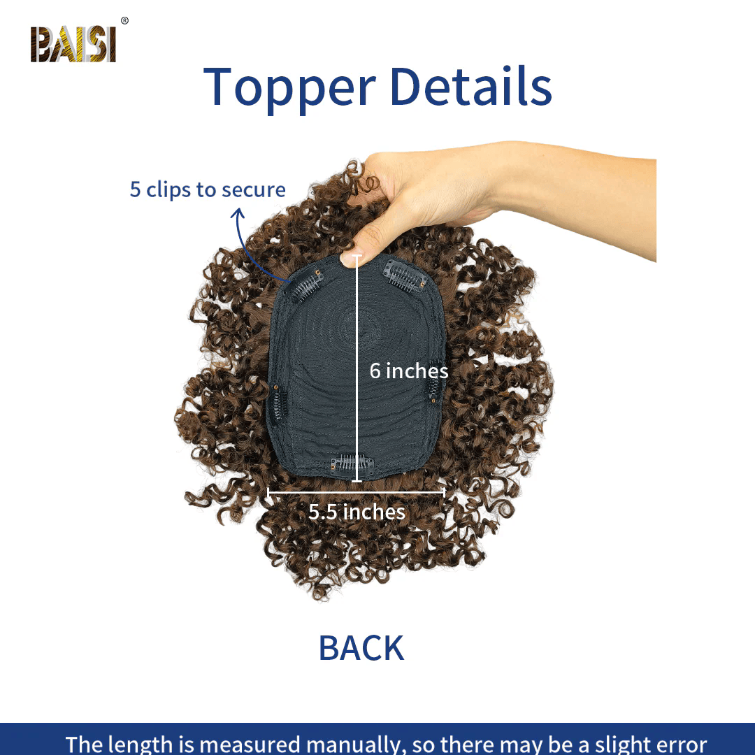 BAISI #4mix27 Curly Partial Topper (Not A Wig) – BAISI HAIR