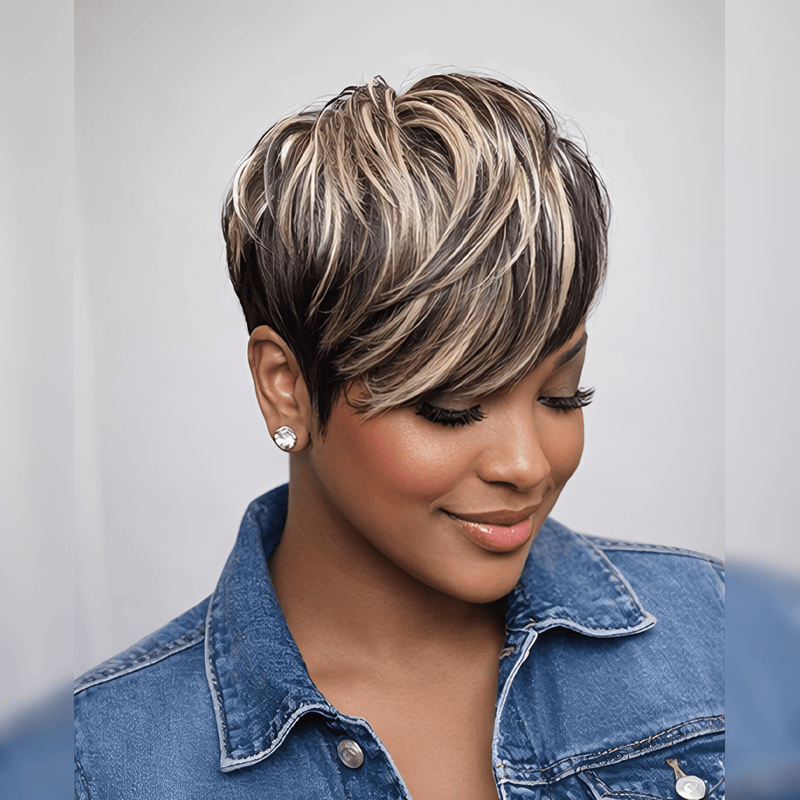 BAISI Mix Color Straight Partial Topper (Not A Wig) – BAISI HAIR