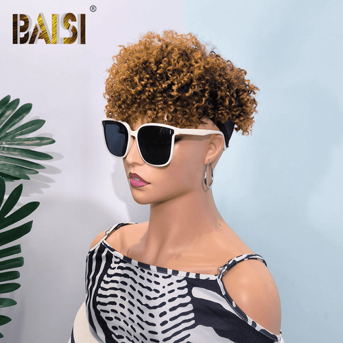 hairbs topper BAISI Sexy Curly With Dark Blonde Partial Topper (Not A Wig)