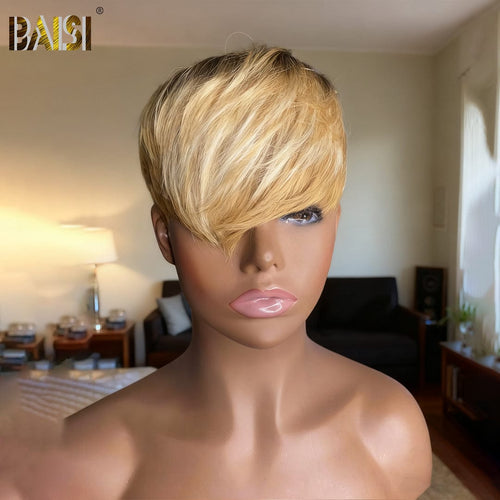 hairbs topper Same As Pics BAISI Honey Blonde With Dark Root Partial Topper(Not A Wig)