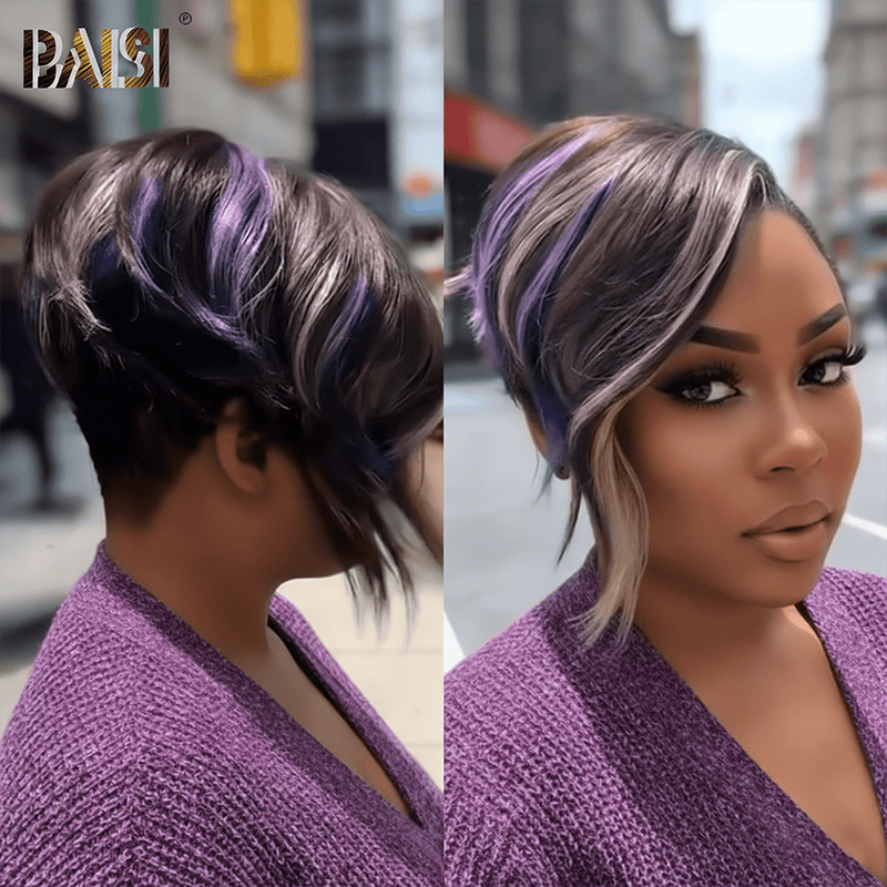 BAISI Side Part Colorful Partial Topper Unit( NOT A WIG) – BAISI HAIR