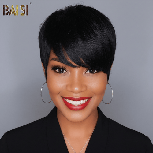 Pixie Cut Wig Pixie Cut Wig BAISI Machine Made Cute Special Style Wig
