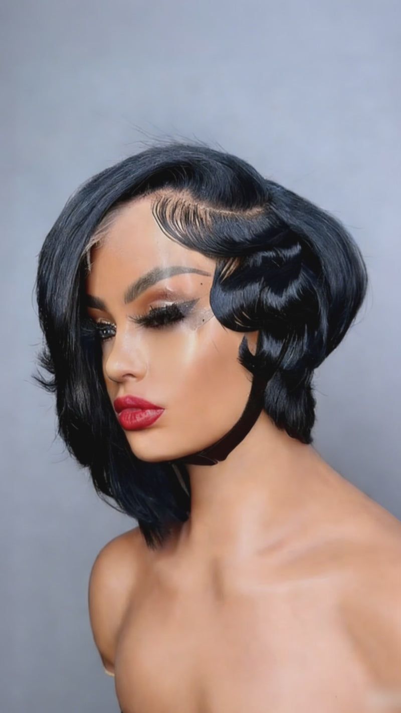Baisi-13X6_lace_frontal_side_part_straight_short_bob_wig-black_color-100_human_hair-for_adult_black_women
