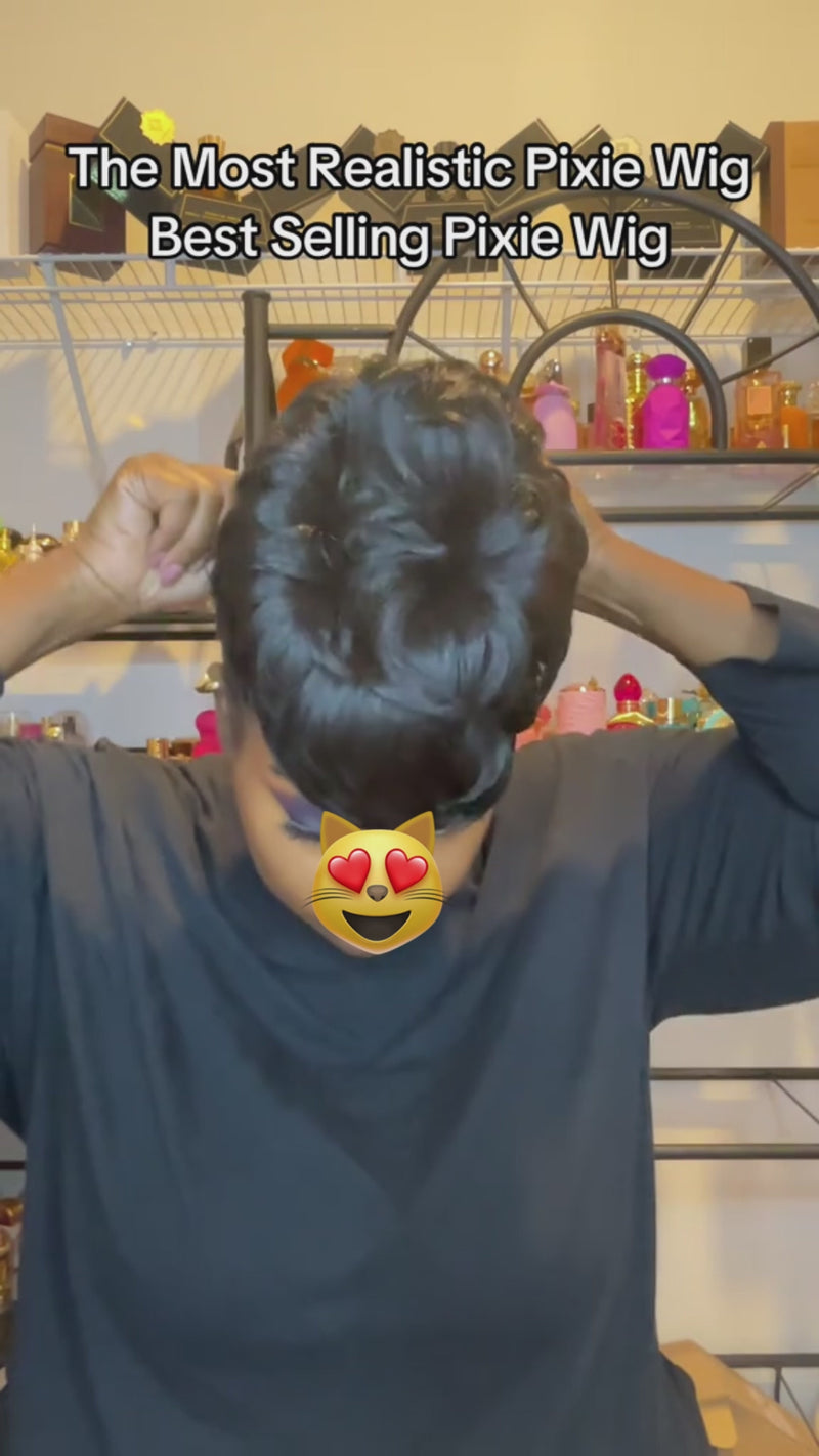Baisi-Machine_made_pixie_short_cut_hair-Black_color-100_human_hair-for black women-short hair-pixiewig-glueless hair