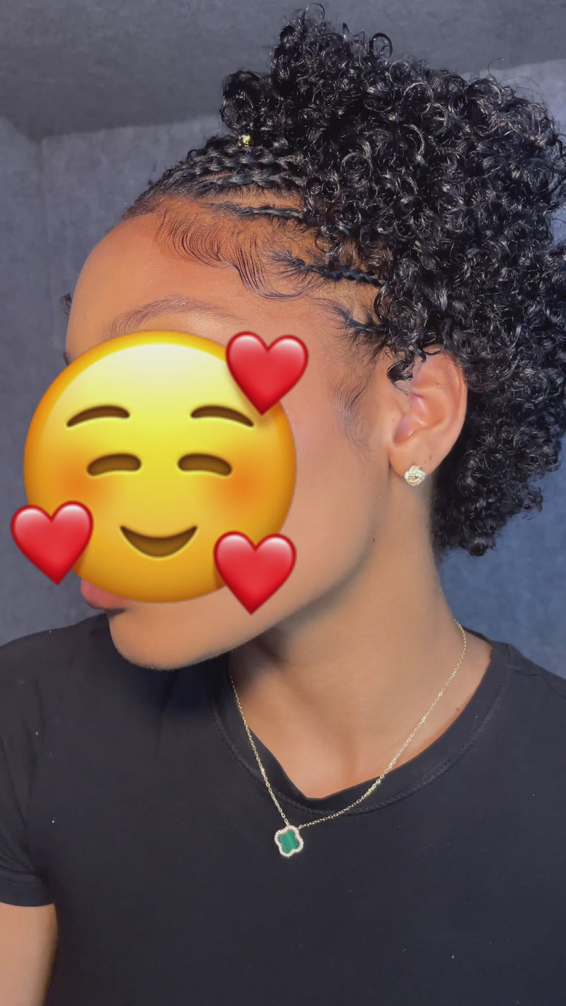 Baisi-13x4_Lace_frontal_with_braided_wig-Black_color-100_human_hair_for black women-curly wig-braided wig