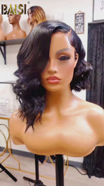 BAISI Sexy Side part Wavy Wig