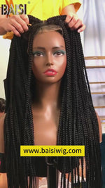 BAISI Synthetic Braids Hair Wig